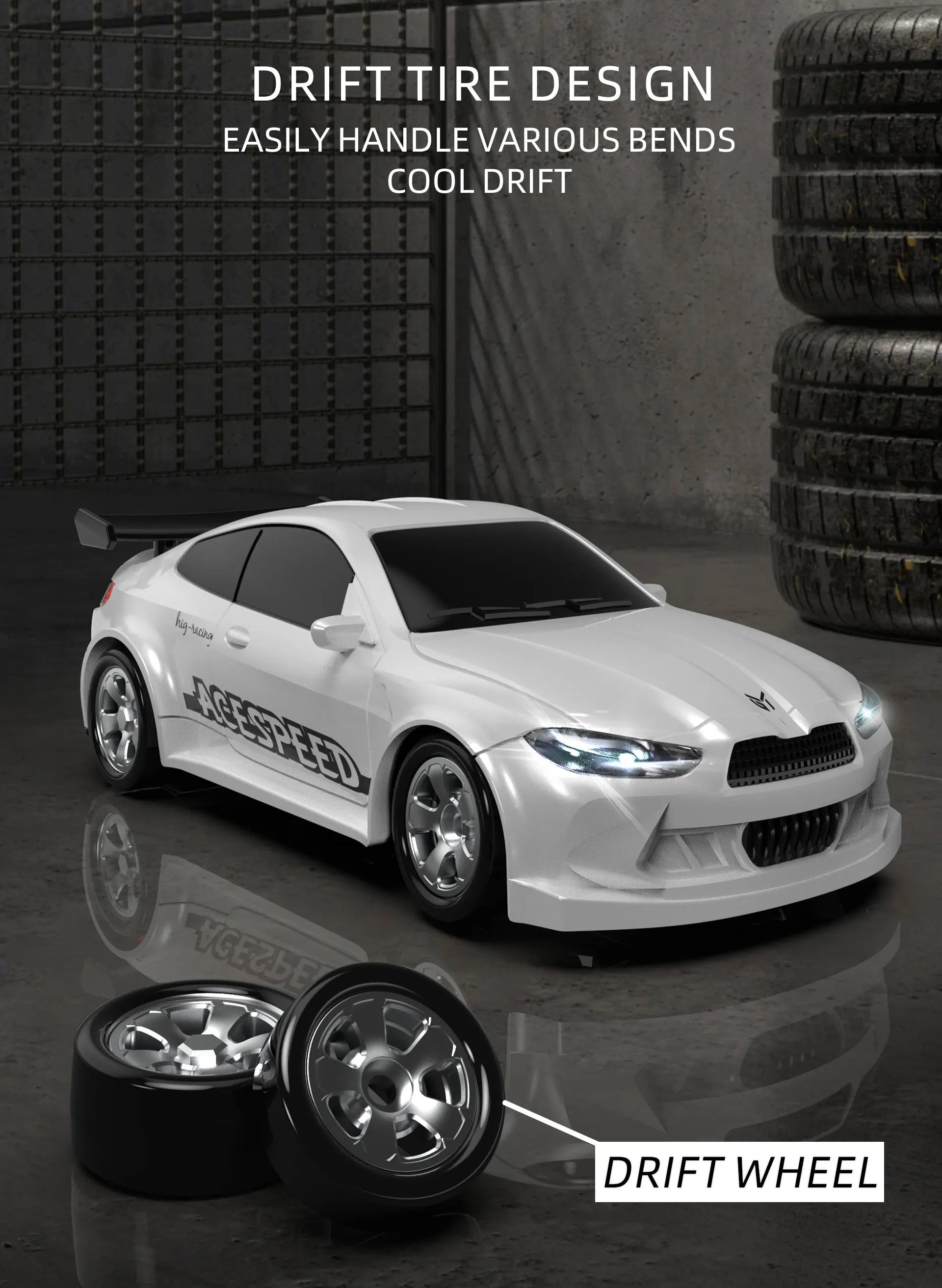 Fqd23 Fqd25 1/64 Rc Car 2.4g 4wd Mini High Speed Racing Car Simulation Car Model Toy Remote Control Drift  For Kids Gifts