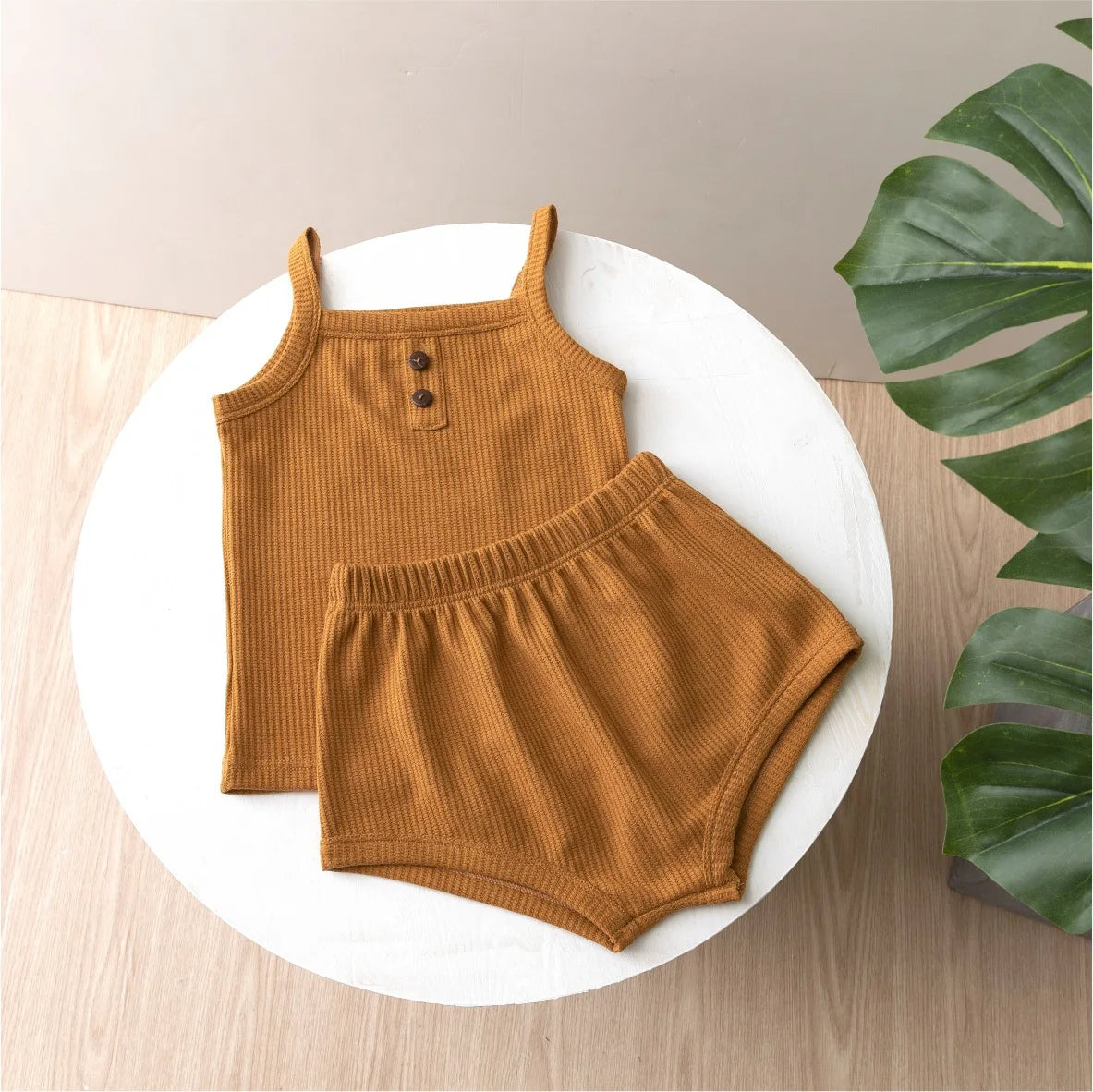Baby Summer Clothing New Soft Homewear Newborn Baby Boys Girls Clothes Cool Camisole With Short Jumpsuit Outfits Kids Costume