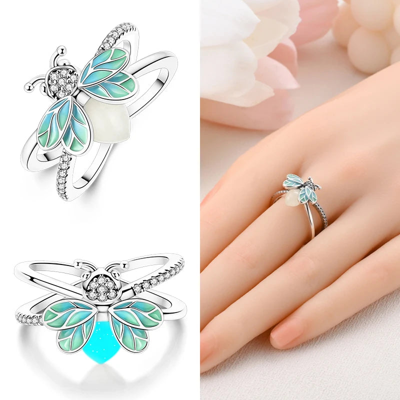 New Rings For Women 100% 925 Sterling Silver Star Moon Colorful Zircon Rings Fine Wedding Engagement Birthday Jewelry Gifts