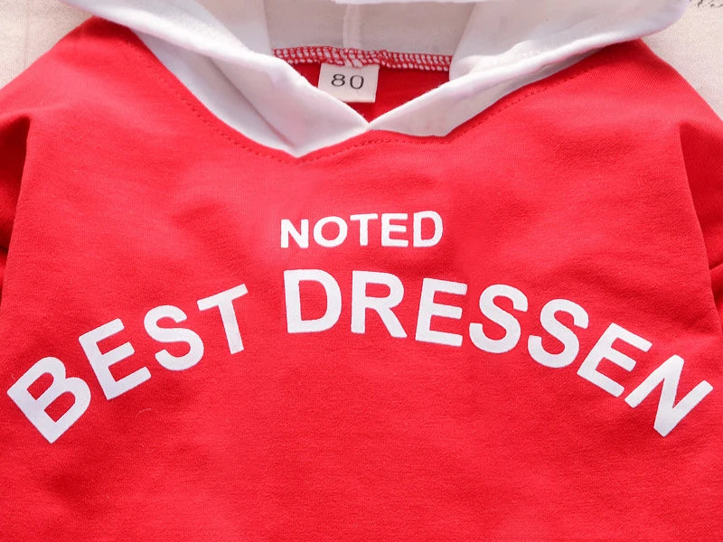 New Spring Autumn Cotton Boys Clothes Outfit Kids Baby Sports Hooded Tops Pants 2pcs Sets Fashion Children Casual Tracksuits