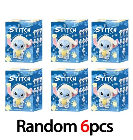 2025hot Stitch Eat Something Before Sleep Series Blind Box Plush Vinyl Toys Cute Doll Labu V3 Mystery Box Bag Pendant Decor Gift