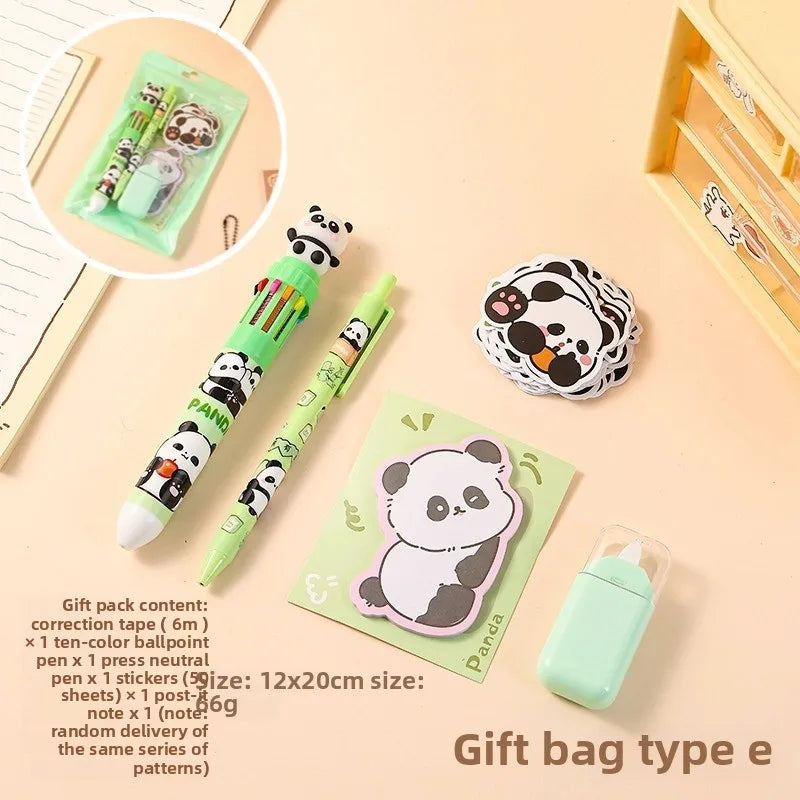 1 Set Wholesale Capybara Stationery Set Primary School Season Gift Learning Stationery Gift Pack Reward Class Prizes
