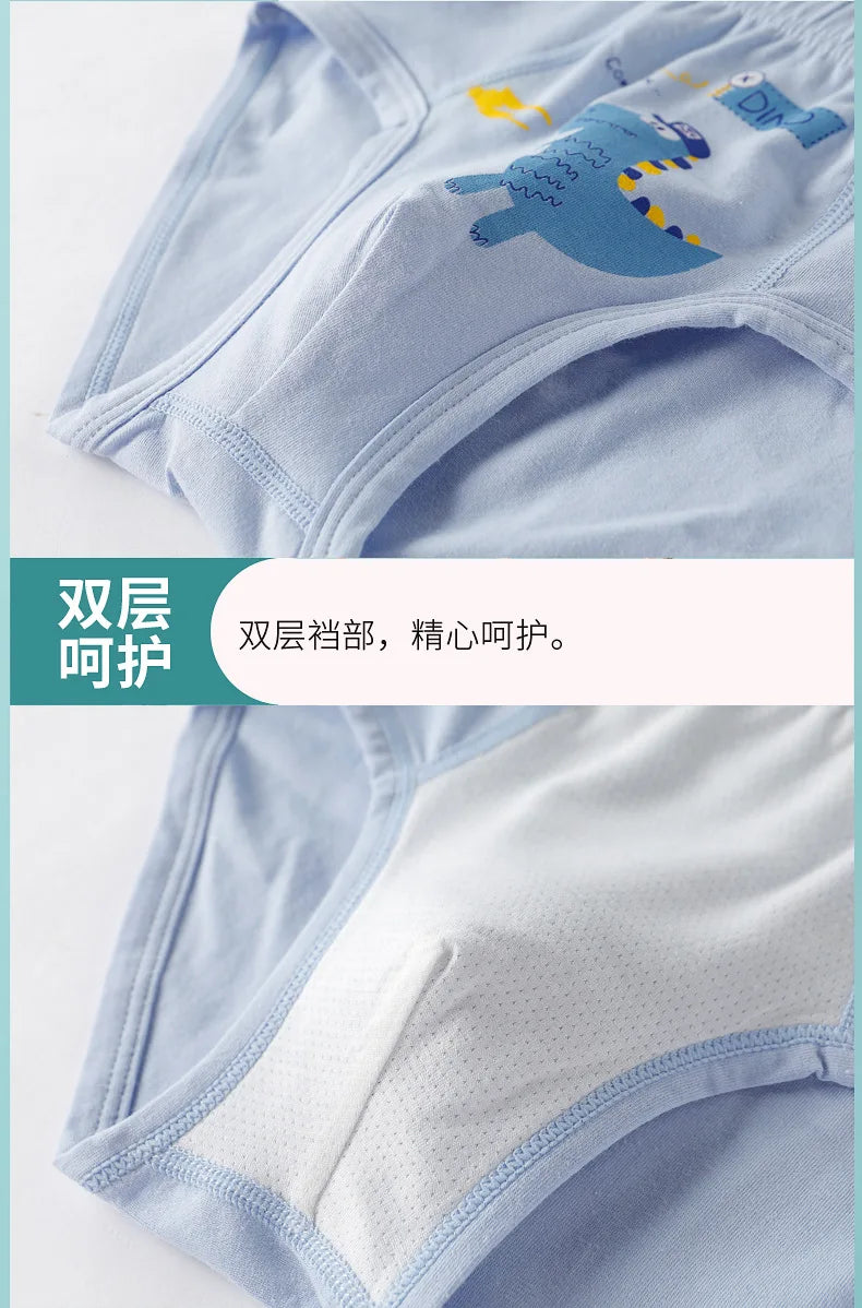 new arrived high quality boys teenager cotton briefs panties kids children underwear 1-16years 4pcs/lot students clothes