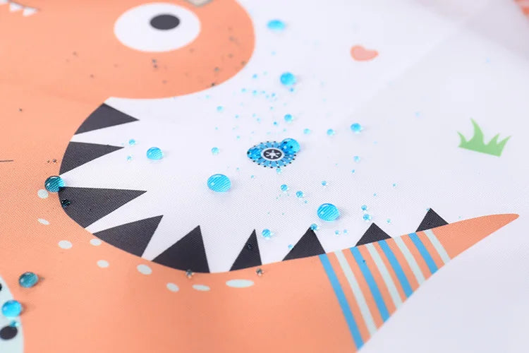 PANGDUBE Waterproof Art Smock Long Sleeve Coverall with Pocket Toddler Painting Apron Baby Feeding Bib for Boys Girls Bib