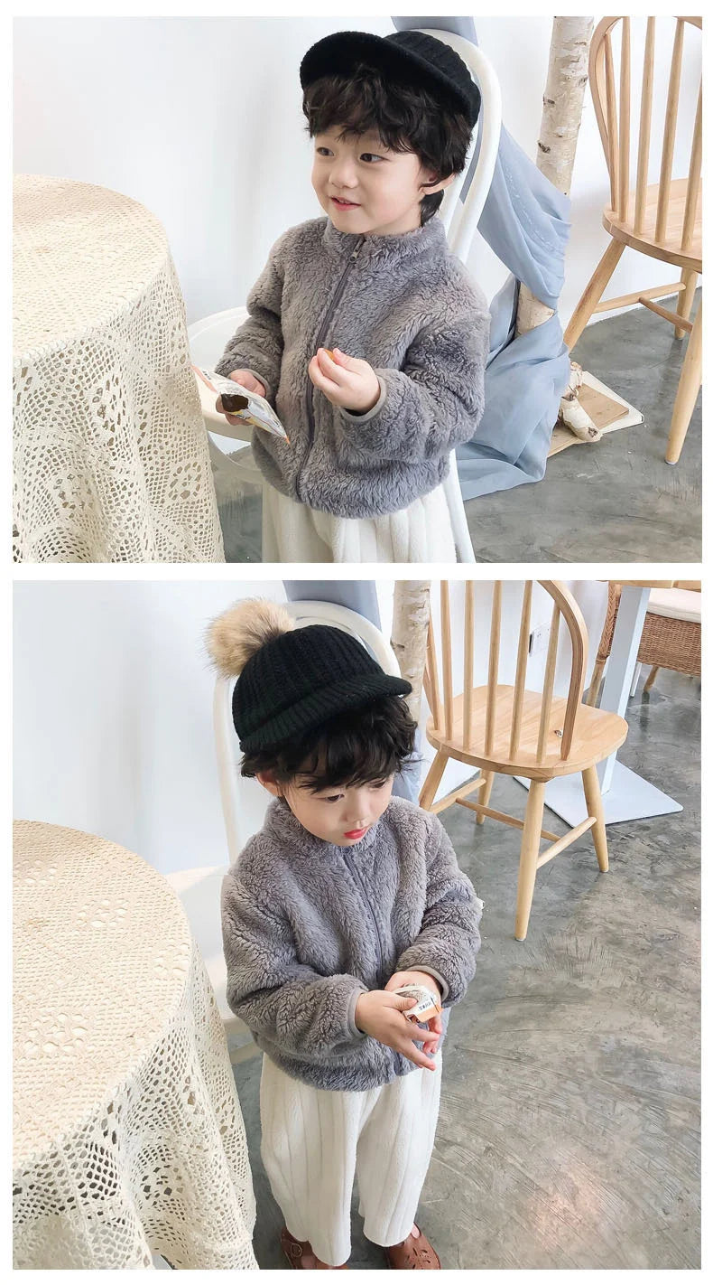 New Fashion Toddler Winter Overalls Children's Girls Clothing Baby Jacket Boys Sweatshirts Infant Casual Costume Kids Sportswear