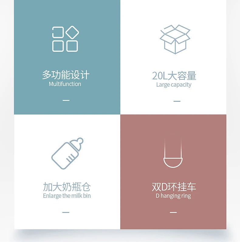 Disney Mickey's New Diaper Bag Backpack Cartoon Cute Baby Bag Multifunctional Baby Diaper Bag Luxury Brand Original Backpack