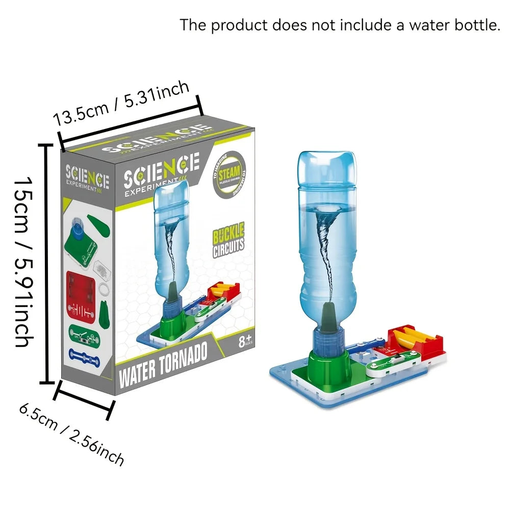 Tornado Maker DIY A Battery Powered Tabletop Water Tornado Empty Bottle Construction STEM Science Craft & Activity Kit Toy Kids