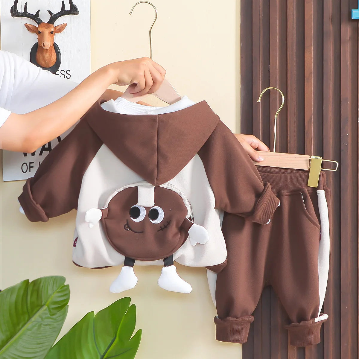 New Autumn Baby Clothes Girls Clothing Children Boys Hooded Jacket T-Shirt Pants 3Pcs/Set Toddler Casual Costume Kids Tracksuits