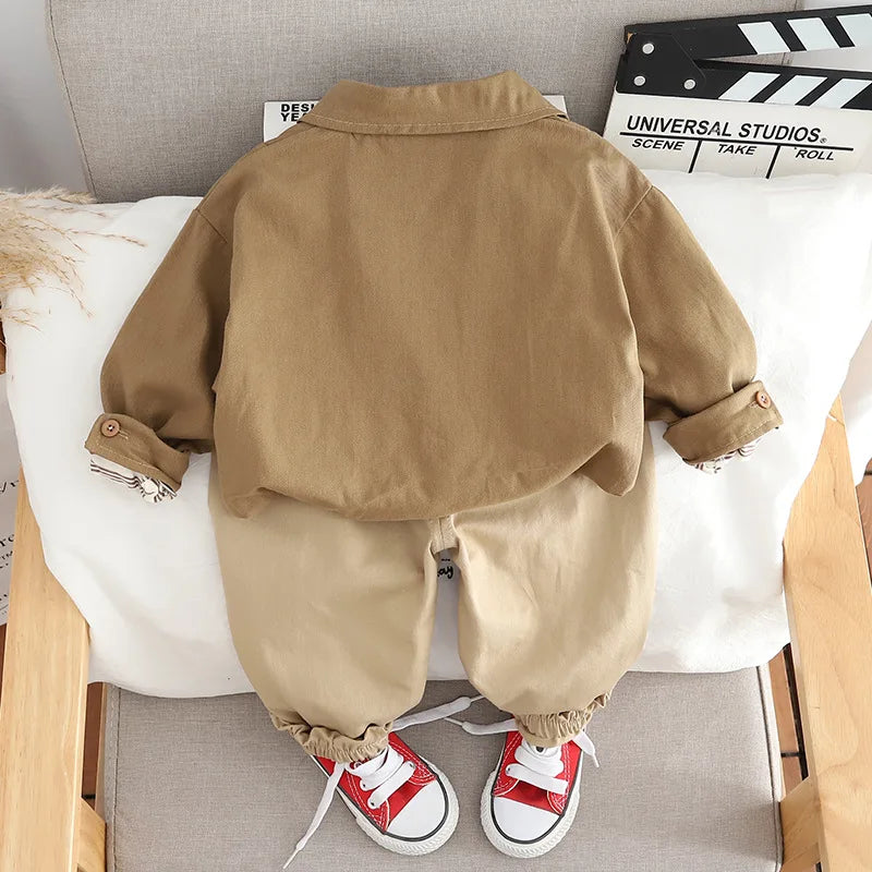 New Autumn Baby Clothes Suit Children Boys Shirt T-Shirt Pants 3Pcs/Sets Toddler Clothing Infant Casual Costume Kids Tracksuits