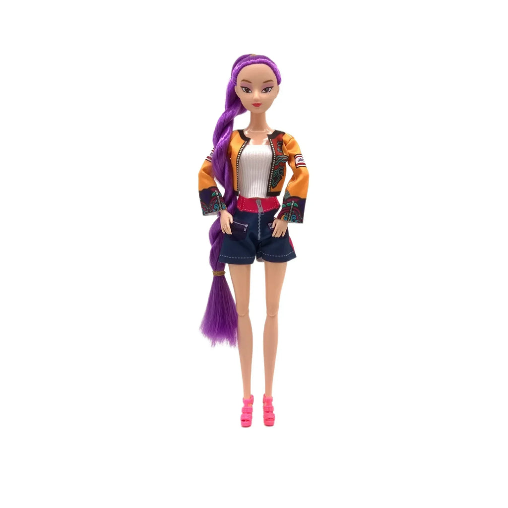 Hot Sale Kpop Demon Hunters Doll Toys Rumi Mira Zoey Action Figure Toy Beautiful Princess Plastic DIY Toy Girls Christmas Gift