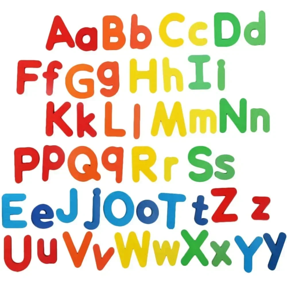Magneti Letters Toy Colorful Alphabet Toy Playset Developmental Counting Toy Durable Safe Early Educational Toy for Boys & Girls