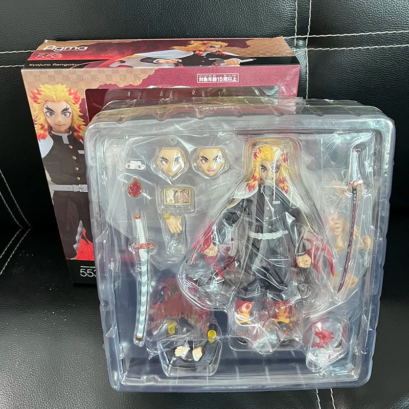 Figma Demon Slayer Figure Kimetsu no Yaiba Rengoku Kyoujurou 553 Tanjirou 498 Kamado Nezuko Kamado 508 Agatsuma Zenitsu 522 Toys