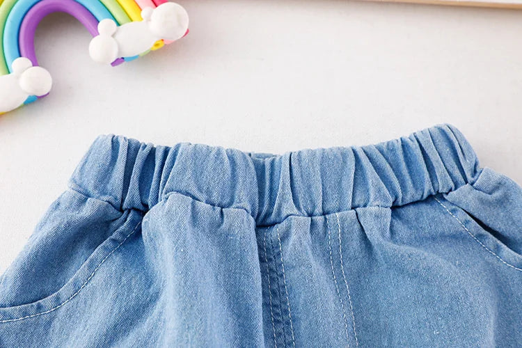 New Summer Baby Girls Clothes Suit Children Boys Fashion Cartoon T-Shirt Shorts 2Pcs/Sets Toddler Casual Costume Kids Tracksuits