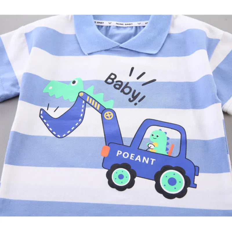New Summer Baby Girl Clothes Children Boys Outfits Infant Striped T-Shirt Shorts 2Pcs/Set Toddler Casual Costume Kids Tracksuits