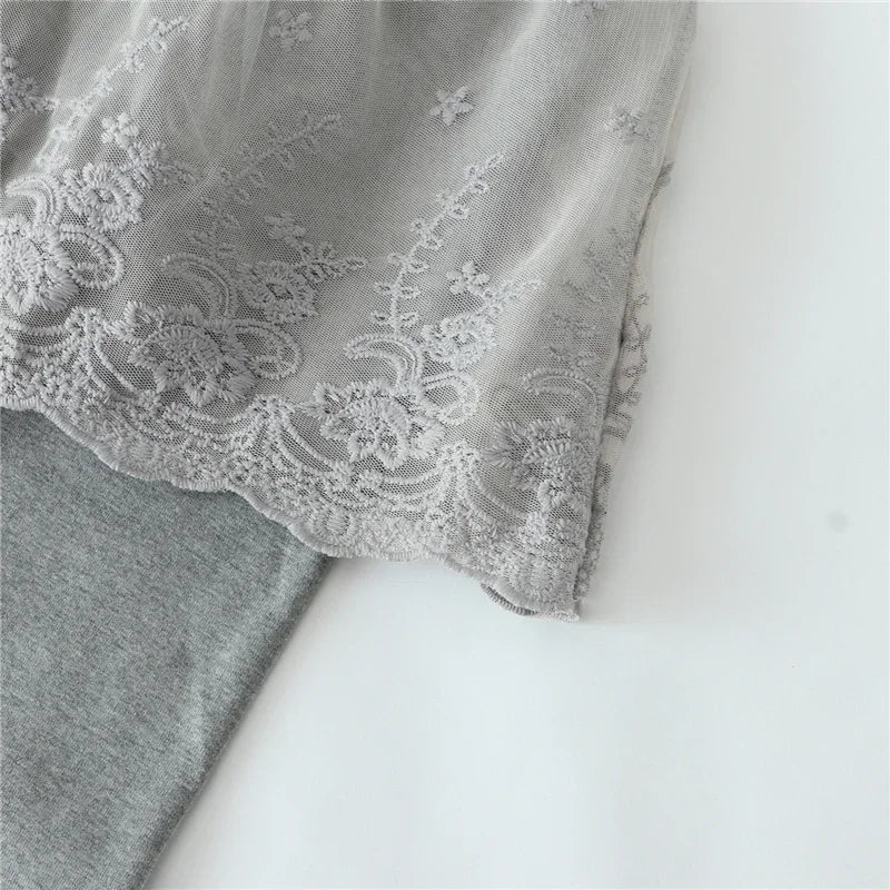 New Baby Girls Leggings Lace Princess Skirt-pants Spring Autumn Children Slim Skirt Trousers for 2-7 Years Kids Clothes