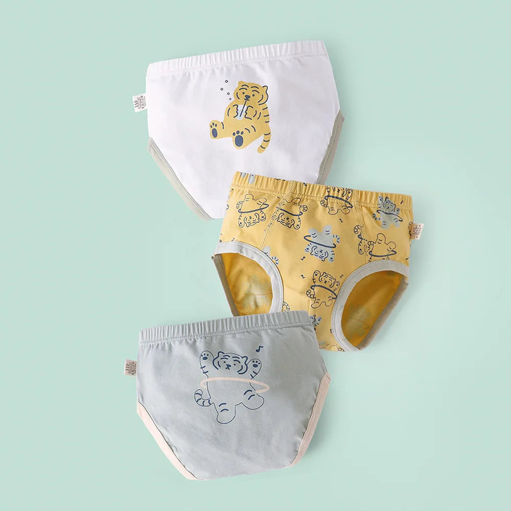 Boys' Briefs Summer Thin Cotton Cartoon Printed Dinosaur Baby Underwear Children's Underwear