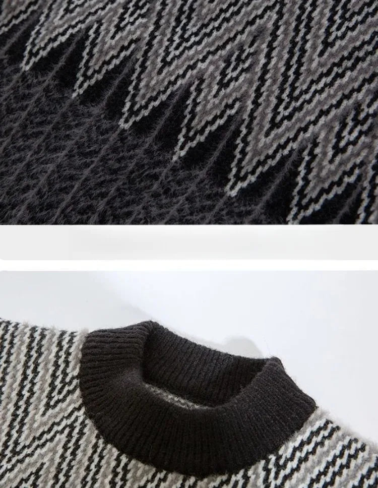 Heavyweight Winter Boys' Sweater Thickened Knit Mink Fur Warm Stylish Tween Oversized Teenager Autumn Winter Coat