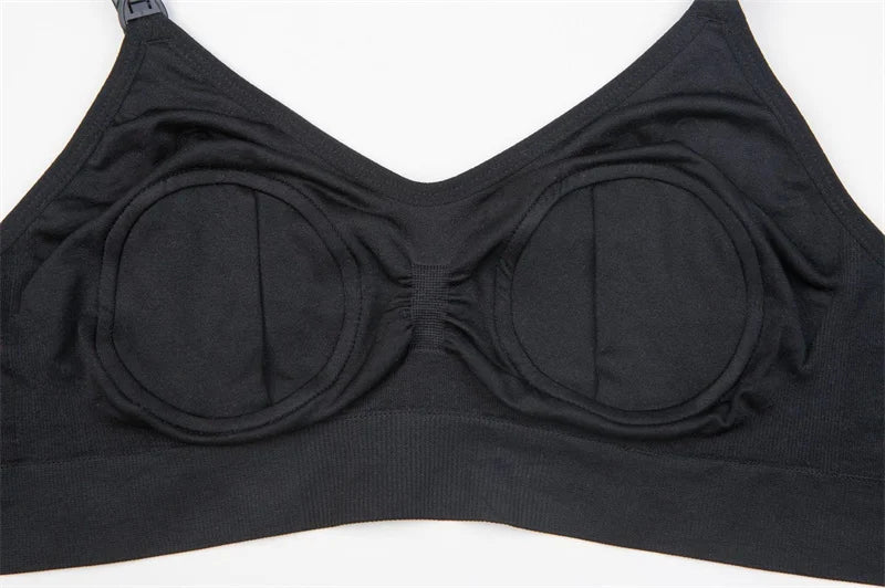 Maternity Hand Free Pumping Breastfeeding Function Bra Women Enhancement Underwear Breast Bra Can Wear All Day Pregnancy Clothes