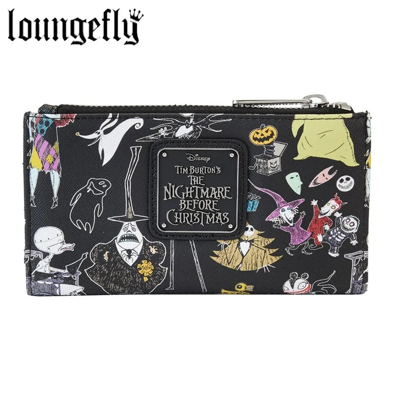 Loungefly Disney Nightmare Before Christmas Character Print Bi-Fold Wallet
