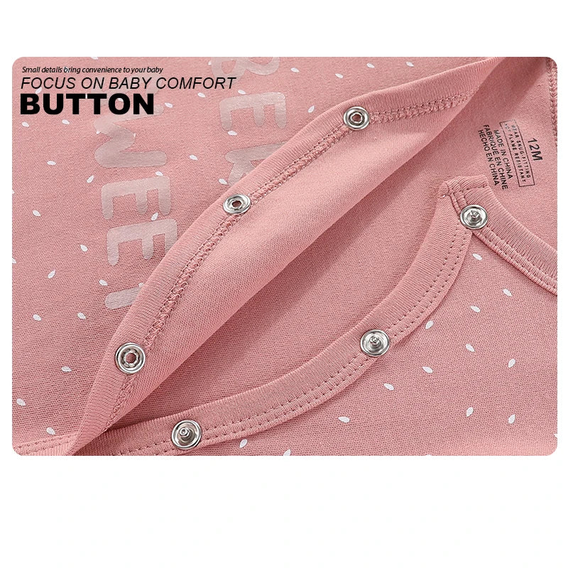 3 Pcs Autumn Winter Fashion Unisex Long Sleeve Casual Soft Comfort Baby Boy Girl Romper Newborn Shower Gifts