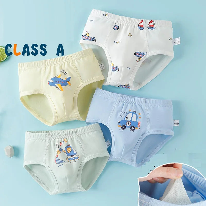 new arrived high quality boys teenager cotton briefs panties kids children underwear 1-16years 4pcs/lot students clothes