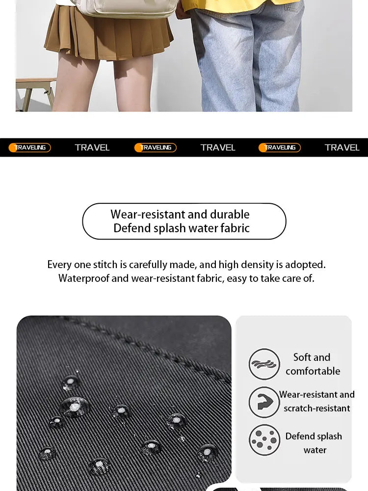 A Multi-layer Waterproof And Stylish Backpack Oxford Large-capacity Simple Commuter Out-of-town Student Backpack