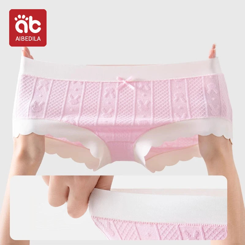 AIBEDILA Baby Girls Panties Cotton Soft Cartoon Child Underwear for Girls Kids jacquard Breathable Teen Children's Briefs