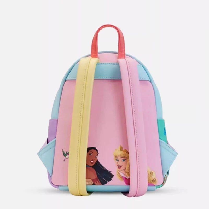 Loungefly Disney Princess Series Manga Style Animated Collage Collection Mini Backpack