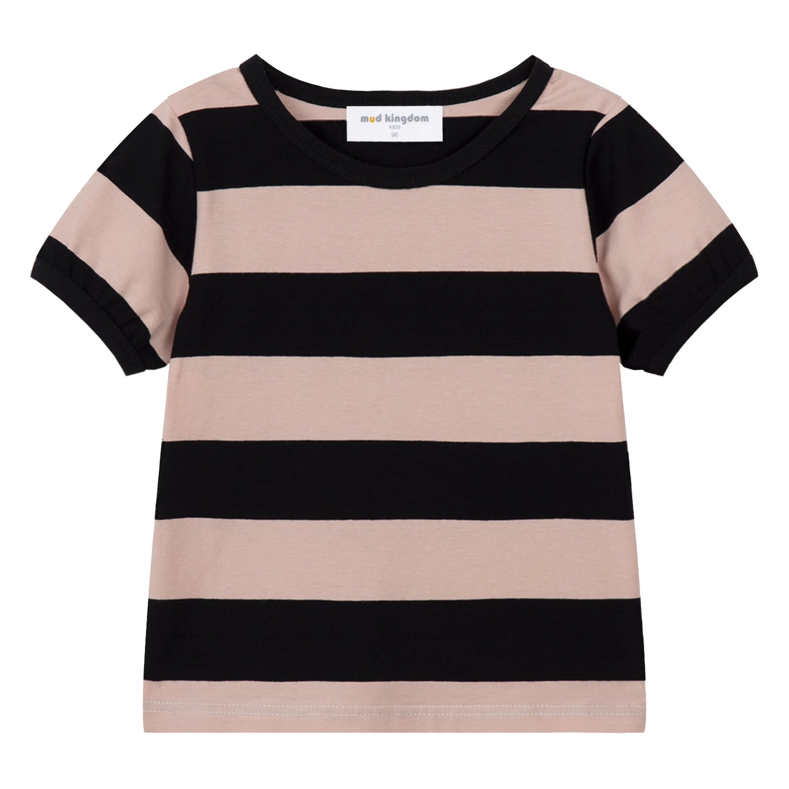 Mudkingdom Boys Girls T-Shirt Colorful Rainbow Unisex Shirt Striped Summer Boys Tops Kids Clothes Girls Tees Children Tank Tops