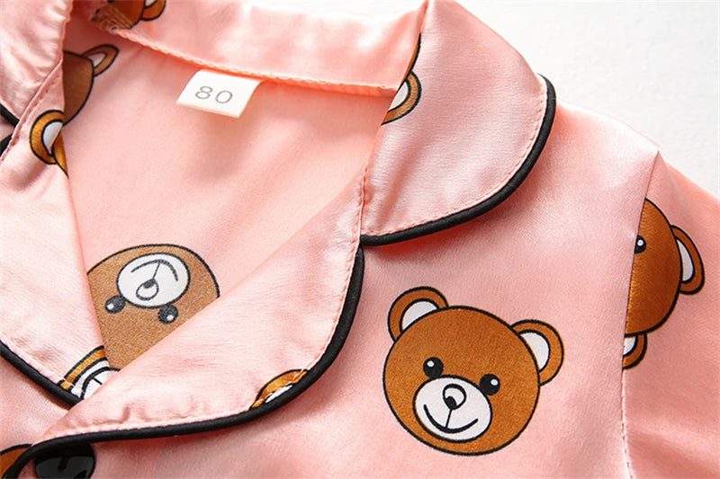 New Summer Baby Boys Clothes Suit Children Girls Sleepwear Shirt Shorts 2Pcs/Sets Kids Pajamas Toddler Costume Infant Tracksuits