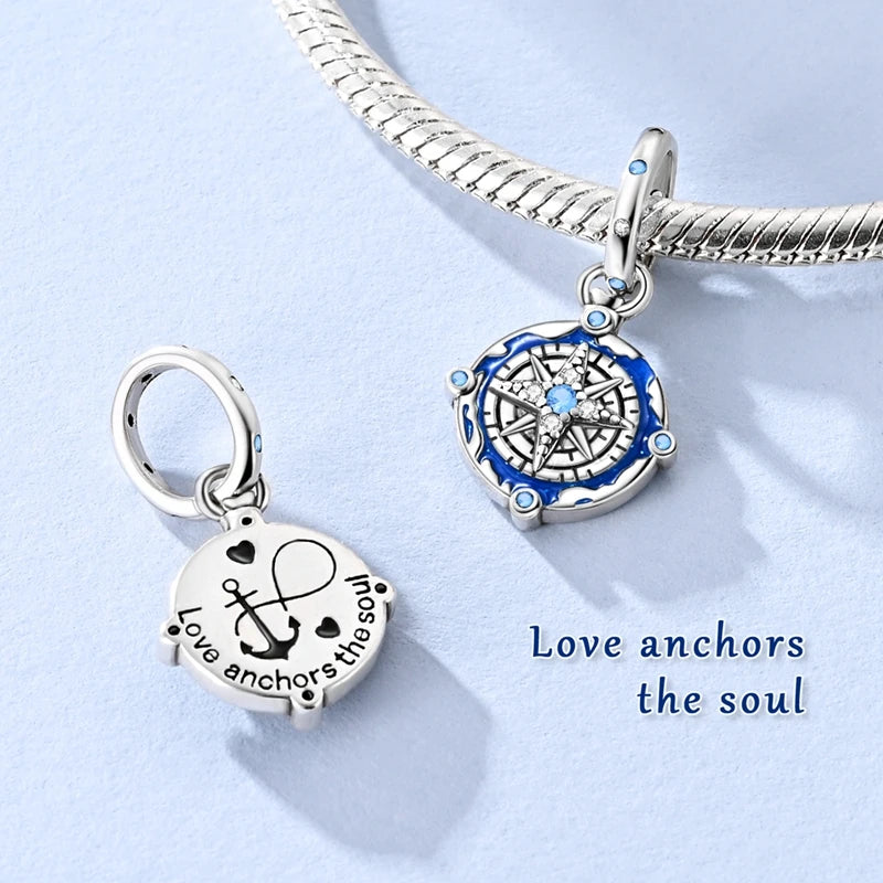 Hot Sales 925 Sterling Silver Charms Beads Devil's Eye Fatima's Hand Cross Beads Fit Original Bracelet Women DIY Jewelry Gifts