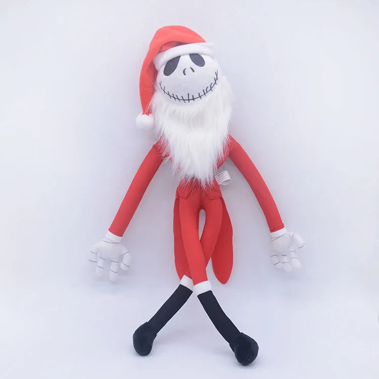 8 Style Cartoon Anime Skellington Dog Plush Toy Anime Cartoon JACK Bone Skeleton Skull Cosplay Santa Claus Soft Stuffed Toy Gift