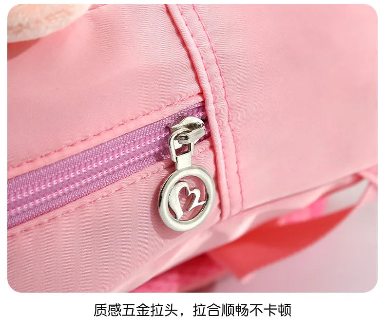 Cartoon Kindergarten Backpack New Children's School Bag Cute Plush Rabbit Doll Backpack