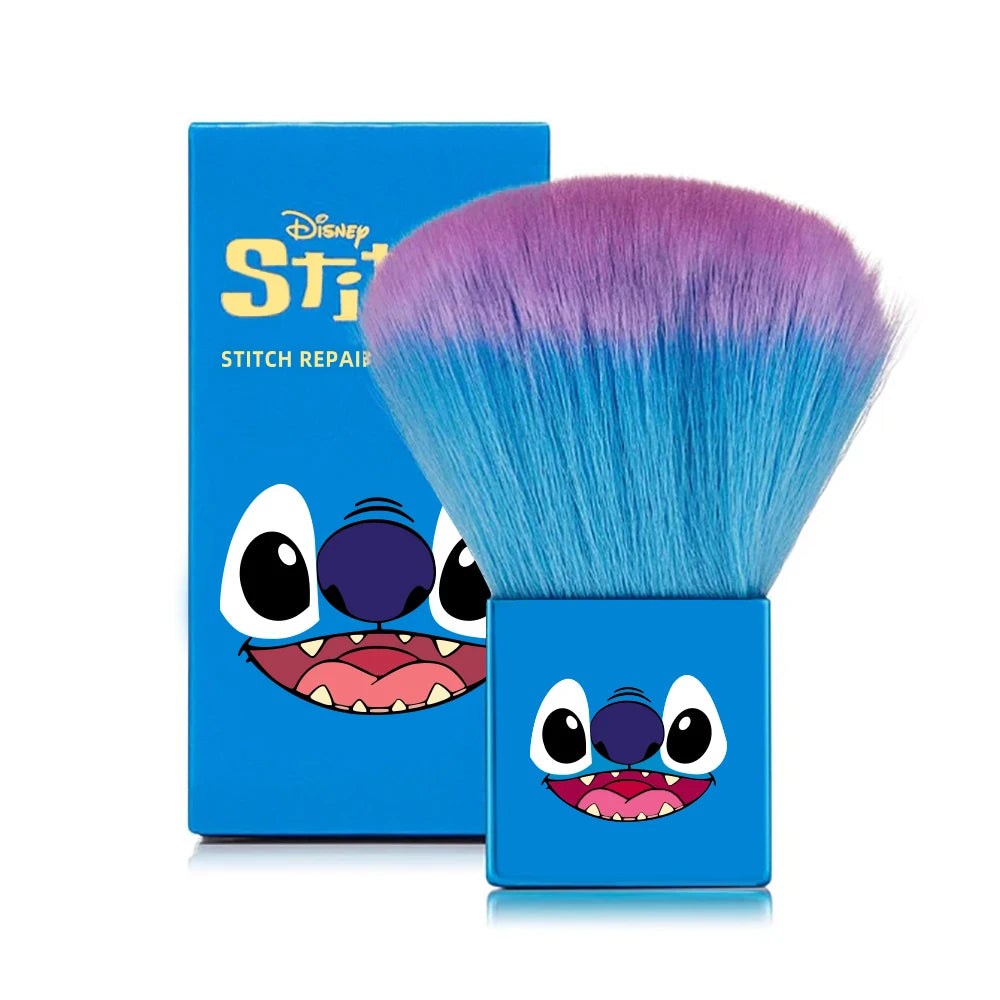Cartoon cute Stitch makeup brush set, creative makeup tools, suitable for girls' birthday parties, holiday gifts
