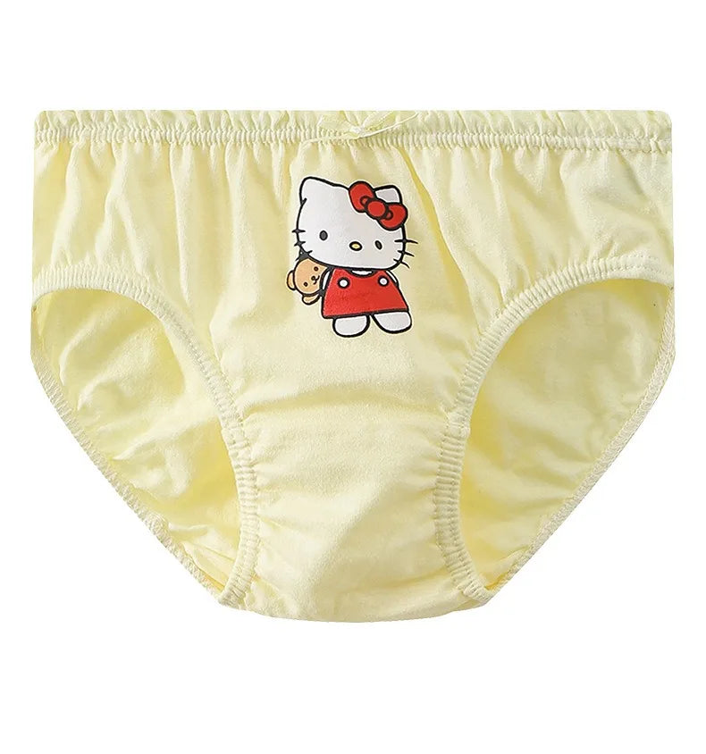 5 Pack/Box Children Panties For Girls Soft Cotton Girls Briefs Breathable Kids Underwear Knickers Cute HelloKitty Cartoon Panty