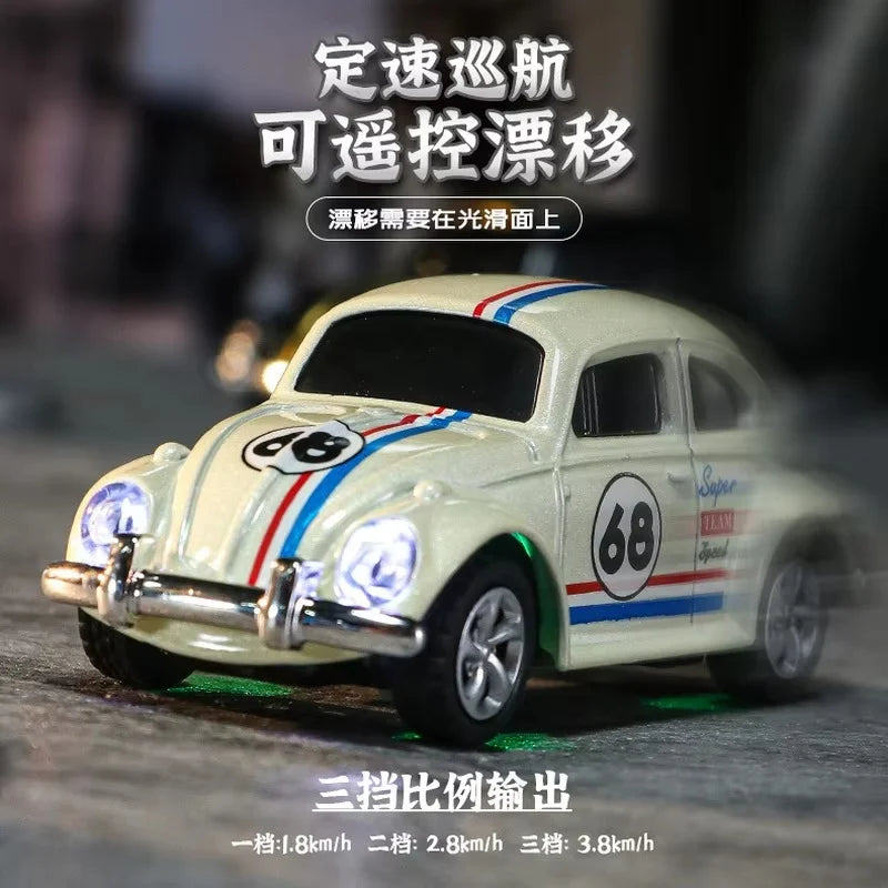 2025 New Wireless Mini Beetle Alloy Remote Control Car Small Mobile Phone Remote Control Model Car Toy Children'S Holiday Gift
