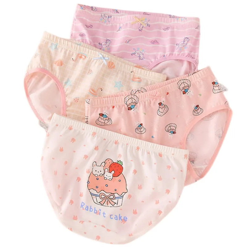 Girl A Cotton Briefs Boxers Breathable Underpants Girl Quality Panties Size 90-165 Healthy Briefs Kids Comfortable Soft Boxers