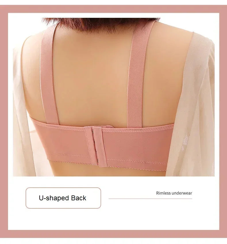 High-grade Women Bra Mom Brassiere Sexy Push Up Brassiere Large Size Thin Cup Without Steel Ring Female Bra Women Underwear