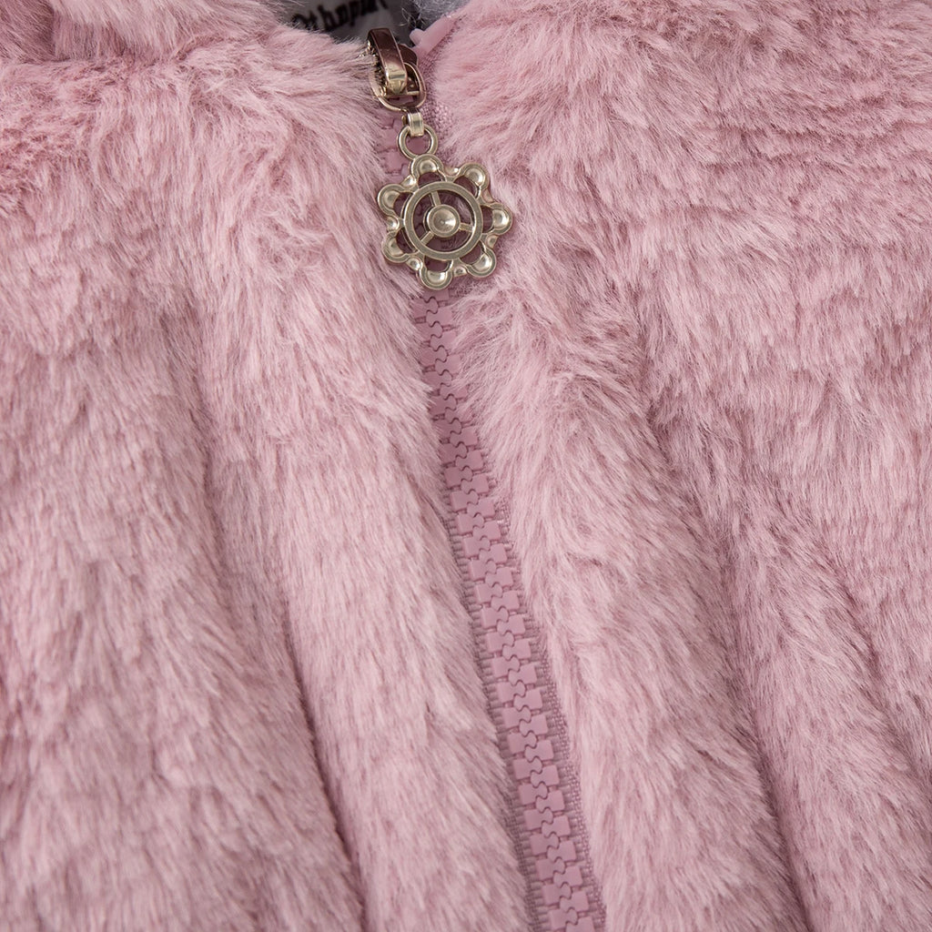 Winter New Solid Color Long Sleeved Baby Girl Coat, Thick And Warm Children'S Clothing Suitable For Babies Of 90-140 Height