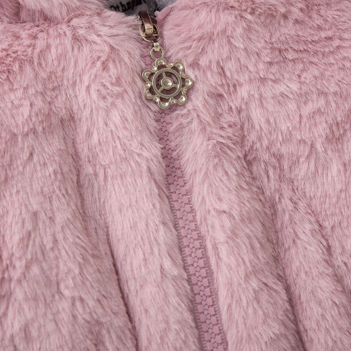 Winter New Solid Color Long Sleeved Baby Girl Coat, Thick And Warm Children'S Clothing Suitable For Babies Of 90-140 Height