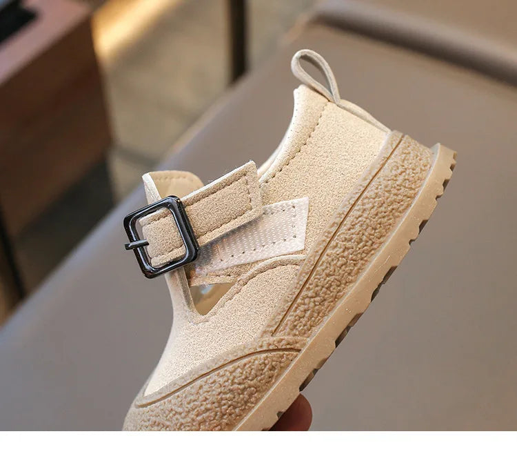 Boys' Boken Shoes Soft Soled Children's Shoes 2025 New Arrivals 0-1 years old Children's Sports Shoes Fashion Retro Bean Shoes