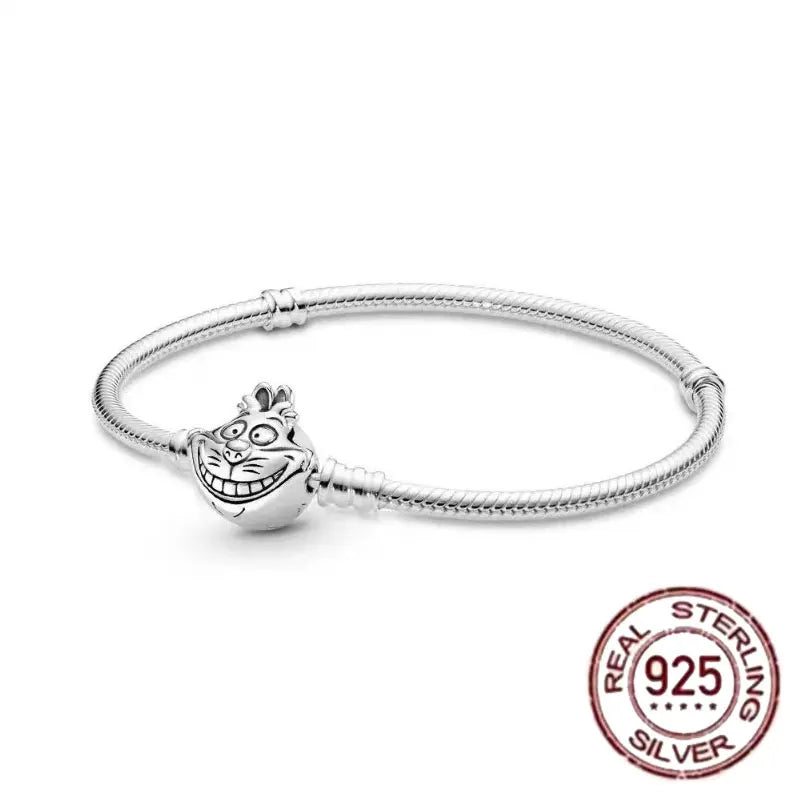 Hot selling S925 sterling silver crown snake bone bracelet, suitable for original DlY bracelet, women's fashion jewelry