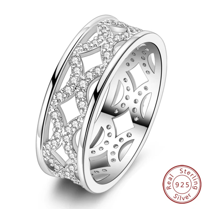 New Rings For Women 100% 925 Sterling Silver Star Moon Colorful Zircon Rings Fine Wedding Engagement Birthday Jewelry Gifts