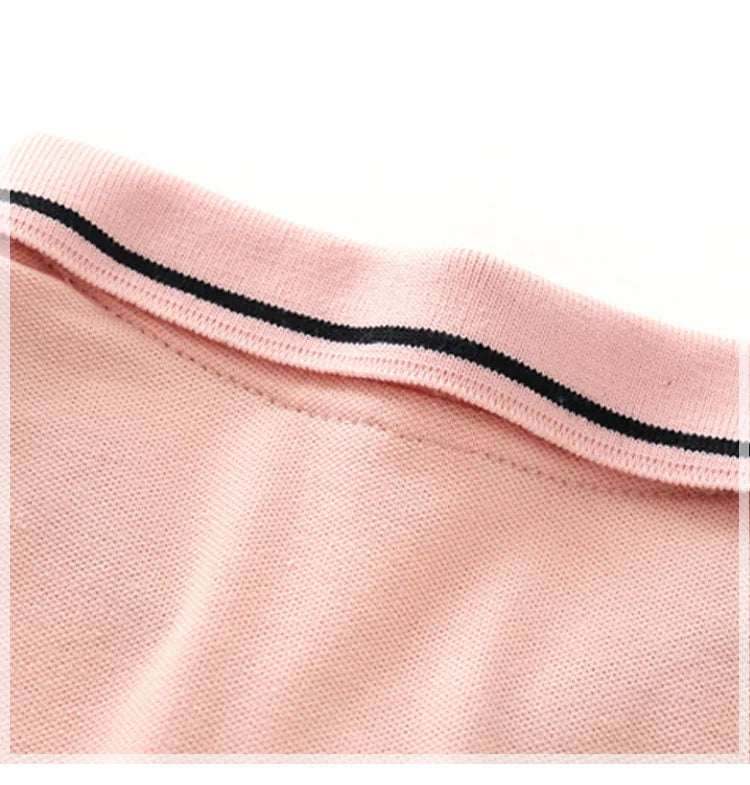 Summer Kids Polo Shirt Boys Short Sleeve Lapel Polos Clothes for Girls Cotton Print Breathable Kids Polo Shirt Children Tops