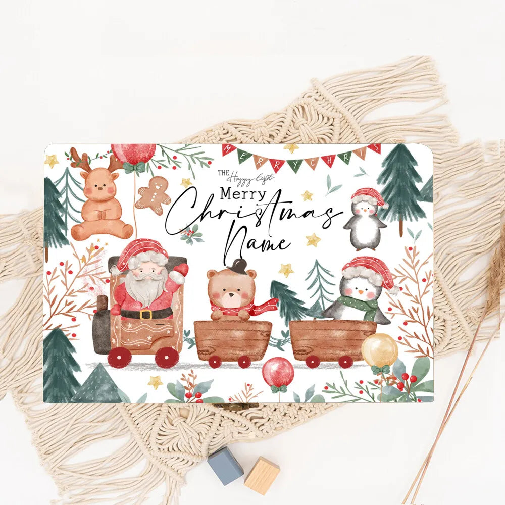Personalized Christmas Eve Box Boys Girls Xmas Cute Gift Custom Christmas Keepsake Box Kids Xmas Party Gifts Child Wooden Box