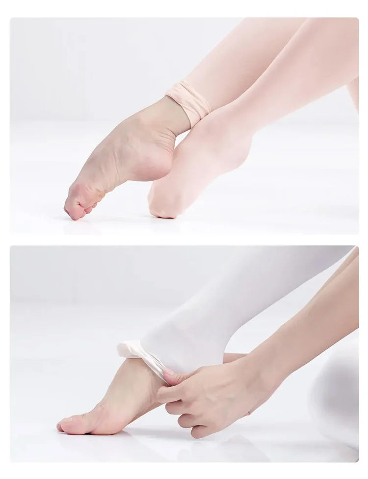 Wholesale Ballet Tights for Adults Girls Velvet Convertible Dance Stockings White Pink Ballet Pantyhose With Hole 12 Pairs