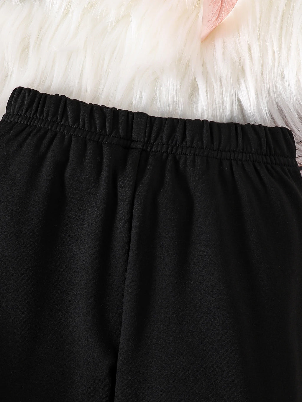 Spring and winter girls fashion home casual 2-piece micro stretch warm comfortable love plush hooded top + stretch tight pants