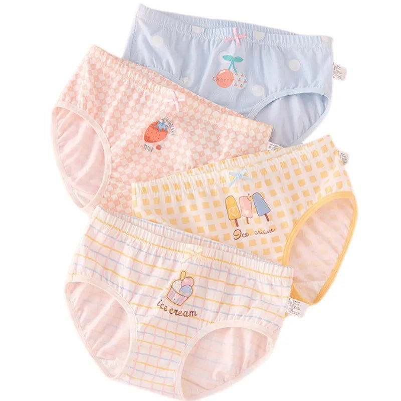 Girl A Cotton Briefs Boxers Breathable Underpants Girl Quality Panties Size 90-165 Healthy Briefs Kids Comfortable Soft Boxers