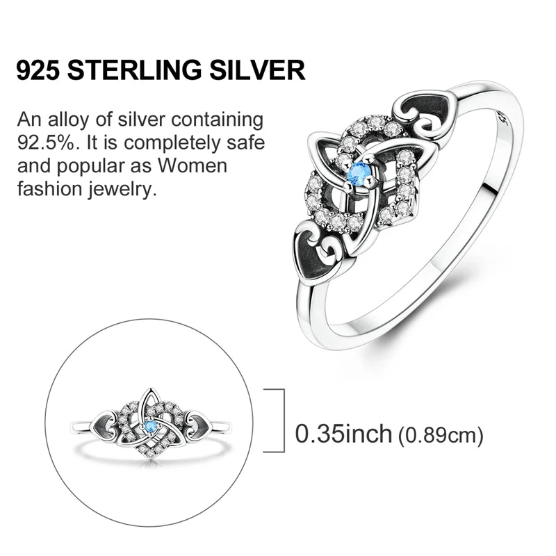 925 Sterling Silver Original Celtic Knots Charms Bead Earrings Ring Bracelet Necklace Series Jewelry Set For Women Men DIY Gift