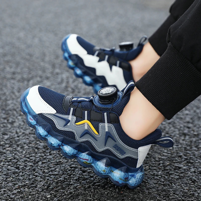 Children's Sport Shoes Boys' Fashion Running Leisure Mesh Comforthable Outdoor Kids Shoes Casual Tennis Light Sneakers Tennis